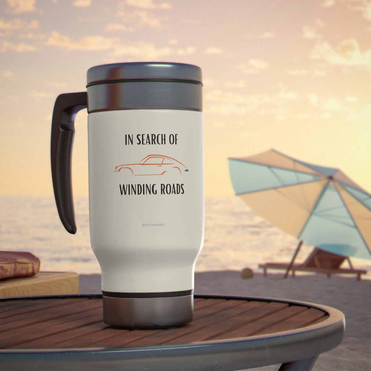 In Search of Winding Roads Stainless Travel Mug 14oz